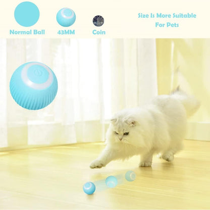 Rotating Cat Toy Ball, Interactive Cat Toys Rechargeable Rotating Ball with LED