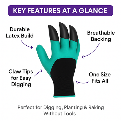 HandyClaw All-in-One Garden Gloves